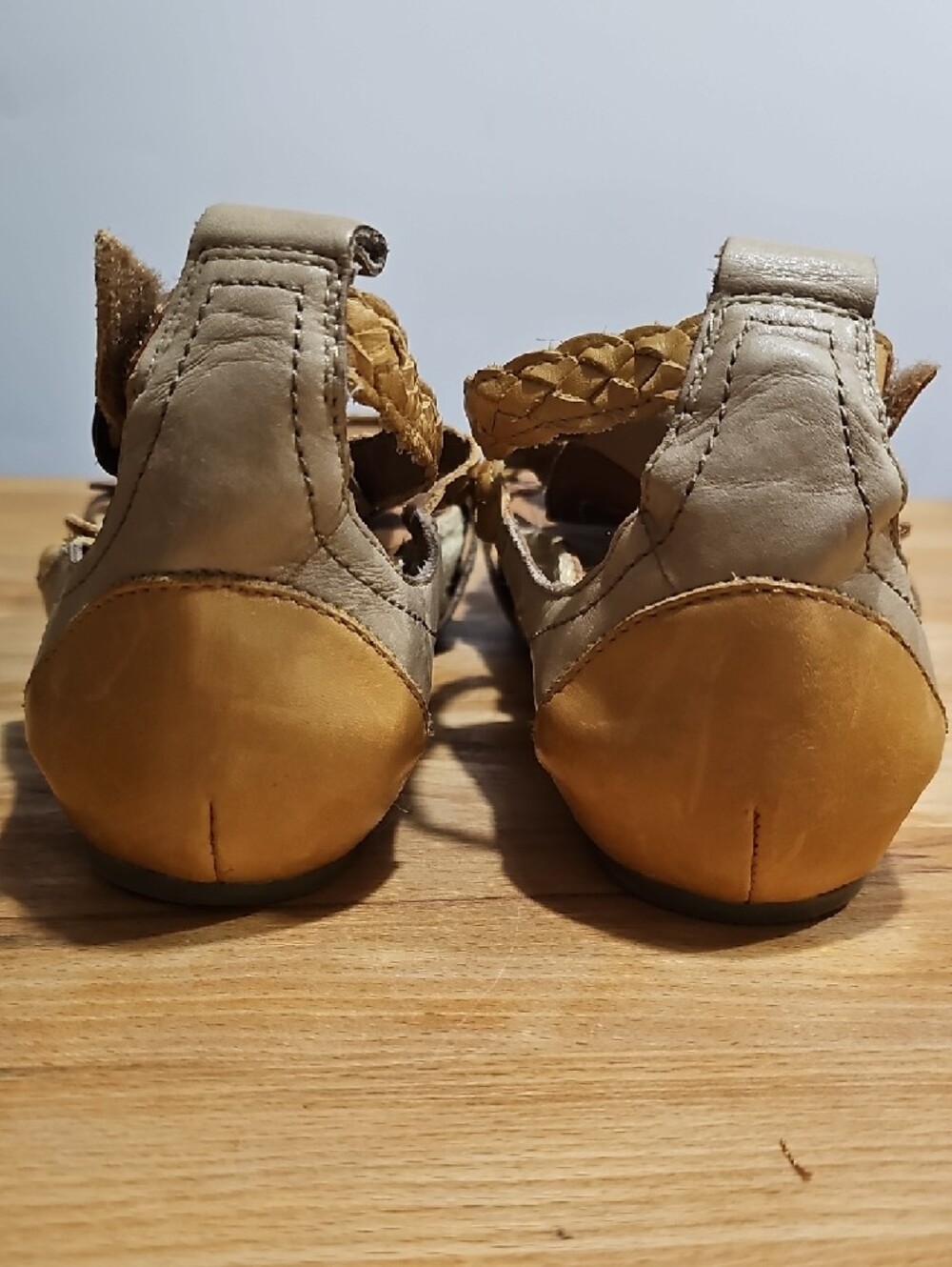 Women's Tan Braided Espadrille Sandals with Adjustable Buckle - Picture 4 of 7